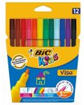 Флумастери BIC Kids Visa 12 цвята - 1t