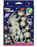 Фосфоресциращи стикери Simba Toys - Космически обекти, 41 броя - 1t