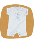 For Babies Бебешко гащеризонче с къс ръкав - Коте Изберете размер 1-3 месеца - 1t