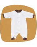 For Babies Бебешко гащеризонче с предно закопчаване - Щъркел размер 6-12 месеца - 1t