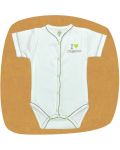 For Babies Боди с предно закопчаване къс ръкав - Organic размер 3-6 месеца - 1t