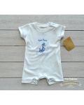 For Babies Бебешко гащеризонче с къс ръкав - Малко моряче Изберете размер 1-3 месеца - 1t