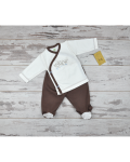For Babies Сет Камизолка и ританки - Give me a hug Изберете размер 1-3 месеца - 1t