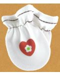 Бебешки ръкавички For Babies - Сърчице - 1t