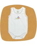 For Babies Бебешко боди потник - Цветно охлювче размер 3-6 месеца - 1t