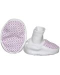 For Babies Бебешки обувки с щампа - Розови точици - 1t