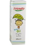 Бебешко олио Friendly Organic - С органично масло от малина и бадем, 100 ml - 1t