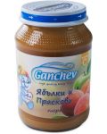 Плодово пюре Ganchev - Ябълки и праскови, 190 g - 1t
