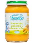 Зеленчуково пюре Ganchev - Картофи, моркови и овесени ядки, 190 g - 1t