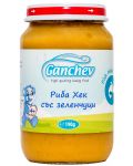 Пюре Ganchev - Риба Хек със зеленчуци, 190 g - 1t