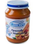 Плодово пюре Ganchev - Праскови и моркови, 190 g - 1t