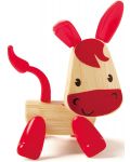 Детска играчка от бамбук Hape - Мини животинка Магаренце - 1t