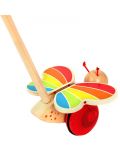 Дървена играчка за бутане Hape - Пеперудка - 4t