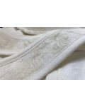 Халат с качулка Anna Babba - Цветя, бял, размер 86, 1-3 г - 3t