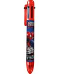 Химикалка с 6 цвята Kids Licensing - Spider-Man - 1t