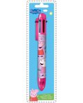 Химикалка с 6 цвята Kids Licensing - Peppa Pig - 2t
