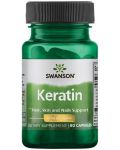 Keratin, 50 mg, 60 капсули, Swanson - 1t