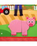 Игрален комплект Bigjigs - Залепи магнитните животни от фермата  - 2t