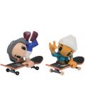 Игрален комплект Tech Deck SK8 Crew - Скейтборд за пръсти с фигурки, сива/бяла - 2t