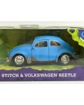 Игрален комплект Jada Toys - Lilo and Stitch, Кола 1959 VW Beetle, 1:32 - 2t