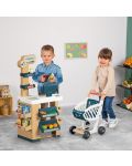 Игрален комплект Smoby - Супермаркет с количка за пазаруване - 2t