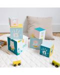 Игрален комплект Baby Art - Кубчета с отпечатъци с боички - 7t