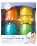 Играчки за баня със сменящи се форми Ubbi - 4 броя - 4t