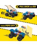 Игрален комплект Hot Wheels Monster Truck - Smash & Crash Race Ace, 85 части - 4t