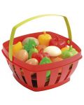 Игрален комплект Ecoiffier - Кошница с плодове и зеленчуци, 15 части  - 1t