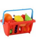 Игрален комплект Polesie - Пазарска кошница с плодове, 8 броя - 2t
