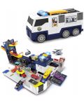 Игрален комплект Dickie Toys - Сгъваем полицейски камион - 1t