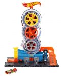 Игрален комплект Mattel Hot Wheels - Mодерен градски център за гуми  - 5t