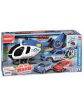 Игрален комплект RS Toys - Хеликоптер и полицейска кола, със звуци и светлини - 1t
