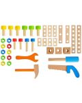 Игрален комплект Kruzzel - Детска работилница със строителни инструменти - 2t