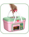 Игрален комплект Raya Toys - Кухня в кошница с пара и светлини - 3t