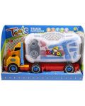 Игрален комплект Raya Toys - Камион - куфар с инструменти, оранжев - 1t