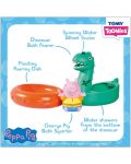 Играчка за баня Tomy Toomies - Peppa Pig, Джордж с лодка динозавър - 2t