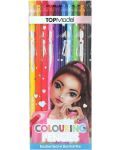 Изтриваеми цветни моливи Depesche TopModel - 10 цвята - 1t