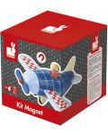 Дървена играчка Janod - Магнитен самолет - 1t