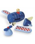Дървена играчка Janod - Магнитен самолет - 3t