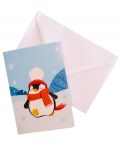 Картичка Коледно пингвинче - 2t