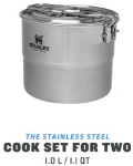 Къмпинг комплект за готвене Stanley - The Stainless Steel, 1 l - 3t