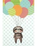 Картичка за рожден ден Busquets - Енот, с балони - 1t