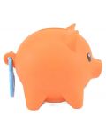 Касичка прасенце Boti Pocket Money Piggies - Оранжева, с аксесоари - 4t