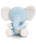 Плюшена бебешка играчка Keel Toys Baby Keel - Слонче, синьо, 15 cm - 1t