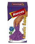 Кинетичен пясък в кутия Heroes - Лилав цвят, 1000 g - 1t