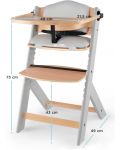 KinderKraft столче за хранене + възглавница ENOCK сиво - 7t
