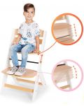 KinderKraft Столче за хранене ENOCK дървено/бели крака - 7t