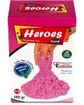 Кинетичен пясък в кyтия Heroes - Розов цвят, 500 g - 1t