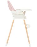 Стол за хранене Kikka Boo - Nutri Wood, Pink - 3t